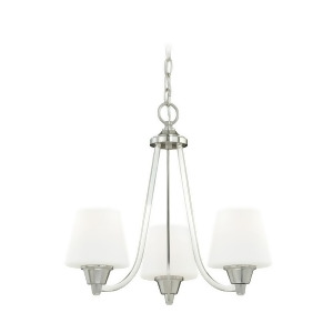 Vaxcel Calais 3L Chandelier Satin Nickel H0098 - All