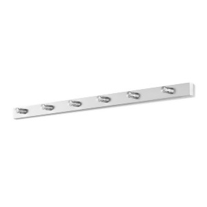 Zack Accolo Coat Rack L. 23.6 In Stainless Steel 50662 - All