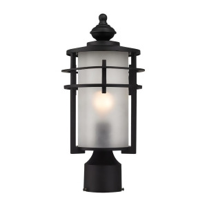 Elk Lighting Meadowview 1 Light Outdoor Post Lantern Matte Black 46252-1 - All