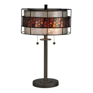 Dale Tiffany Cobblestone Table Lamp Dark Bronze Tt13199 - All
