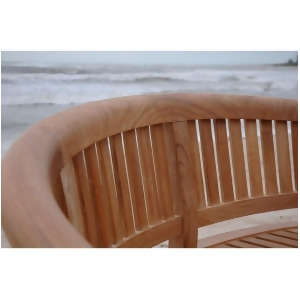 Anderson Teak Curve 3 Seater Bench Extra Thick Wood Bh-005ct - All