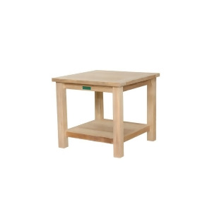 Anderson Teak 22 Square 2-Tier Side Table Tb-222s - All
