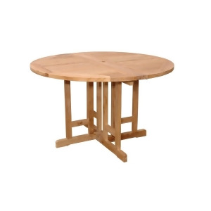 Anderson Teak Butterfly 47 Round Folding Table Tbf-047br - All