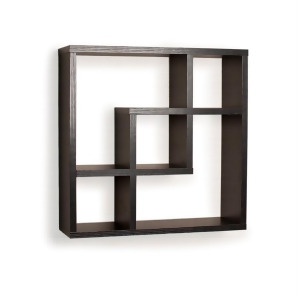 Danya B Geometric Square Wall Shelf with 5 Openings Ff4513b - All