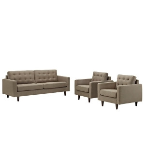 Modway Furniture Empress Sofa And Armchairs Set Of 3 Oat Eei-1314-oat - All