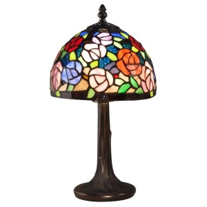 Dale Tiffany Carnation Accent Lamp Antique Bronze Ta15050 - All