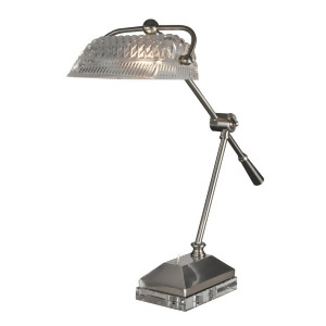 Dale Tiffany Hemingway Desk Lamp Satin Nickel Gt13256 - All