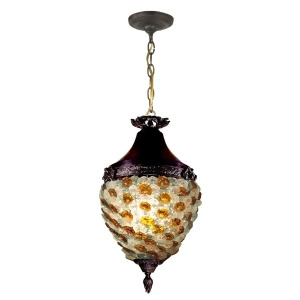 Dale Tiffany Glass Flower Hanging Fixture Antique Bronze Th13053 - All