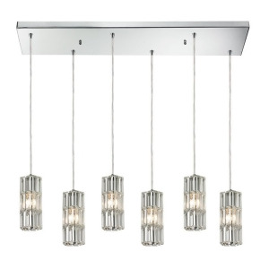 Elk Lighting Cynthia Collection 6 Light Chandelier Polished Chrome 31487-6Rc - All