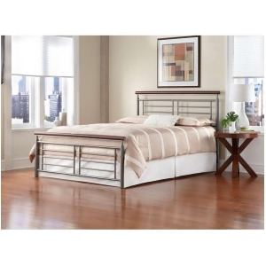 Fbg Fontane Complete Bed Silver Cal King B11977 - All