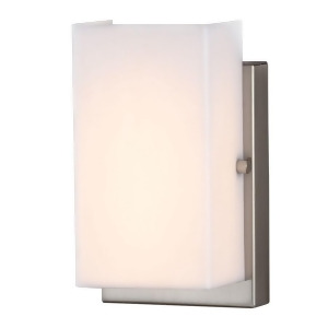 Sea Gull Lighting Vanderventer Led Vertical Wall / Bath Brushed Nickel with Rectangular White Acrylic Diffuser 4122991S-962 - All