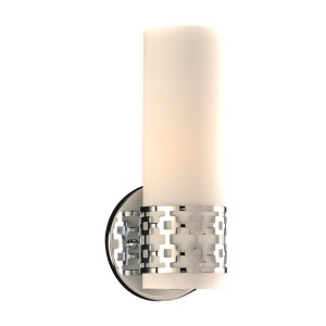 Plc Lighting 1 Light Sconce Leila Collection Polished Chrome 7566Pc - All