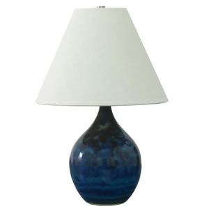 House of Troy Scatchard 19 Stoneware Accent Lamp Midnight Blue Gs200-mid - All