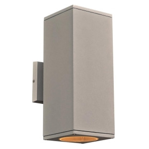 Plc Lighting 2 Light Outdoor up down light Led Dominick Collection Silver 2087Sl - All