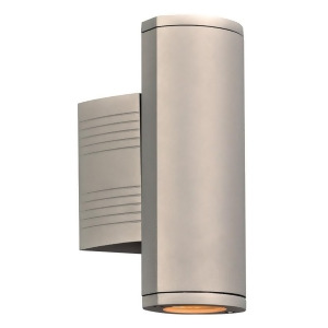 Plc Lighting 2 Light Outdoor up down light Led Fixture Lenox-I Collection Silver 2055Sl - All
