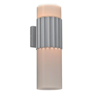 Plc Lighting 2 Light Outdoor Fixture Wallyx Collection Silver 31742Sl - All