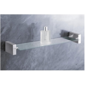 Zack Fresco Bathroom Shelf L. 18.5 In Stainless Steel 40195 - All