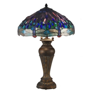Dale Tiffany Sm Blue Dragonfly Table Lamp Fieldstone Tt15102 - All