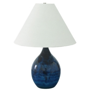 House of Troy Scatchard 22.5 Stoneware Table Lamp Midnight Blue Gs300-mid - All
