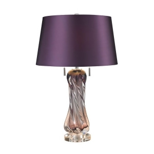 Dimond Lighting 24 Vergato Blown Glass Table Lamp in Purple D2663 - All