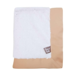 Trend Lab Receiving Blanket Framed Sand Peek-A-Boo Faux Fur 102083 - All