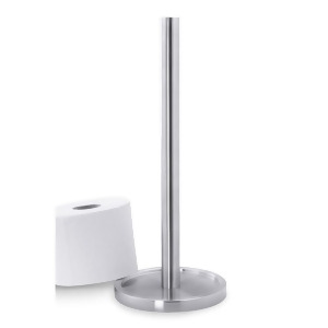 Zack Mimo Spare Toilet Roll Holder H. 14.6 In Stainless Steel 40180 - All