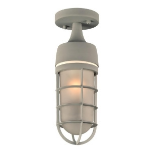 Plc Lighting 1 Light Outdoor Fixture Cage Collection Silver 8052Sl - All