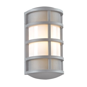 Plc Lighting 1 Light Outdoor Fixture Olsay Collection Silver 16671Sl - All