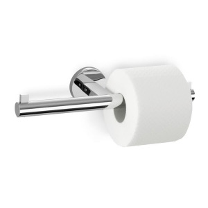 Zack Scala Double Toilet Roll Holder Wall Mounted High Gloss 2.36 x 11.42 x 3.54 In Stainless Steel 40052 - All