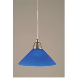 Toltec Lighting Cord Mini Pendant 10 Blue Italian Glass 22-Bn-435 - All