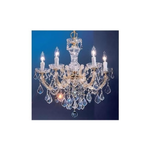 Classic Lighting Rialto Traditional Crystal Chandelier Gold Plated 8345Gps - All