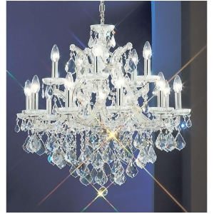 Classic Lighting Maria Theresa Crystal Traditional Chandelier Chrome 8136Chc - All