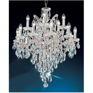 Classic Lighting Maria Theresa Crystal Traditional Chandelier Chrome 8126Chsc - All