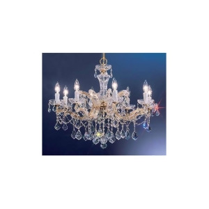 Classic Lighting Rialto Traditional Crystal Chandelier Gold Plated 8348Gps - All