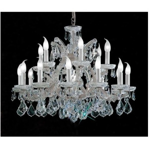 Classic Lighting Maria Theresa Crystal Traditional Chandelier Chrome 8116Chs - All