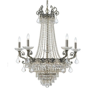 Crystorama Majestic 13 Light Crystal Brass Chandelier 1486-Hb-cl-s - All