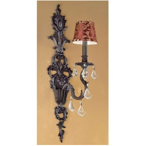 Classic Lighting Majestic Crystal Sconce/WallBracket Aged Bronze 57341Agbcpw - All