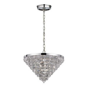Elk Lighting Crystal Ice Collection 5 Light Pendant in Polished Chrome 46054-5 - All