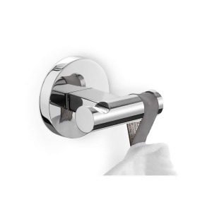 Zack Scala Double Towel Hook High Gloss 2.36 x 2.76 x 2.36 In Stainless Steel 40063 - All