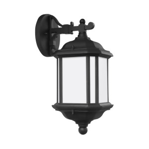 Sea Gull Lighting Kent 1 Light Outdoor Wall Lantern Black 84530-12 - All