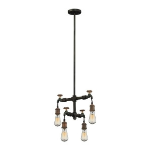 Elk Jonas 4 Light Chandelier In Weathered Multitone 14287-4 - All