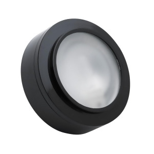 Alico Zeepuk 1 Lamp Xenon Puk Light in Black with Frosted Glass Mz401-5-31 - All