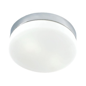 Alico Disc 2 Light Flushmount Chrome White Opal Glass Grande Fm1050-10-15 - All