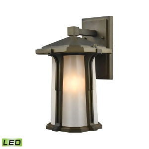 Elk Brighton 1 Light Led Outdoor Wall Sconce In Smoked Bronze 87091-1-Led - All