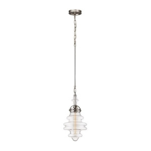 Elk Gramercy 1 Light Pendant In Polished Nickel 67117-1 - All