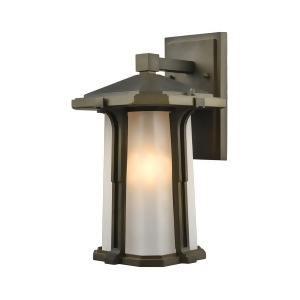 Elk Brighton 1 Light Outdoor Wall Sconce In Smoked Bronze 87091-1 - All