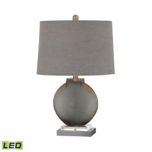 Lamp Works Simone 1 Light Led Table Lamp Grey Pewter Grey Shade D2909-led - All