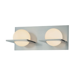 Alico Orbit 2 Light Vanity in Chrome and White Opal Glass Bv9032-10-15 - All
