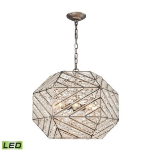 Elk Constructs 8 Light Led Chandelier In Weathered Zinc 11837-8-Led - All