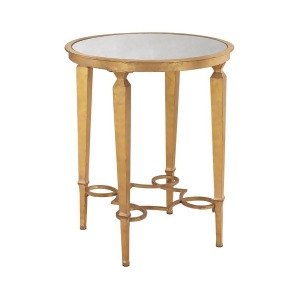 Sterling Alcazar Accent Table Antique Gold Antique Mirror 351-10235 - All